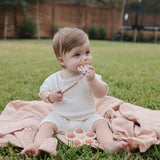 Mushie Swaddle - Blush - 120x120cm image 2