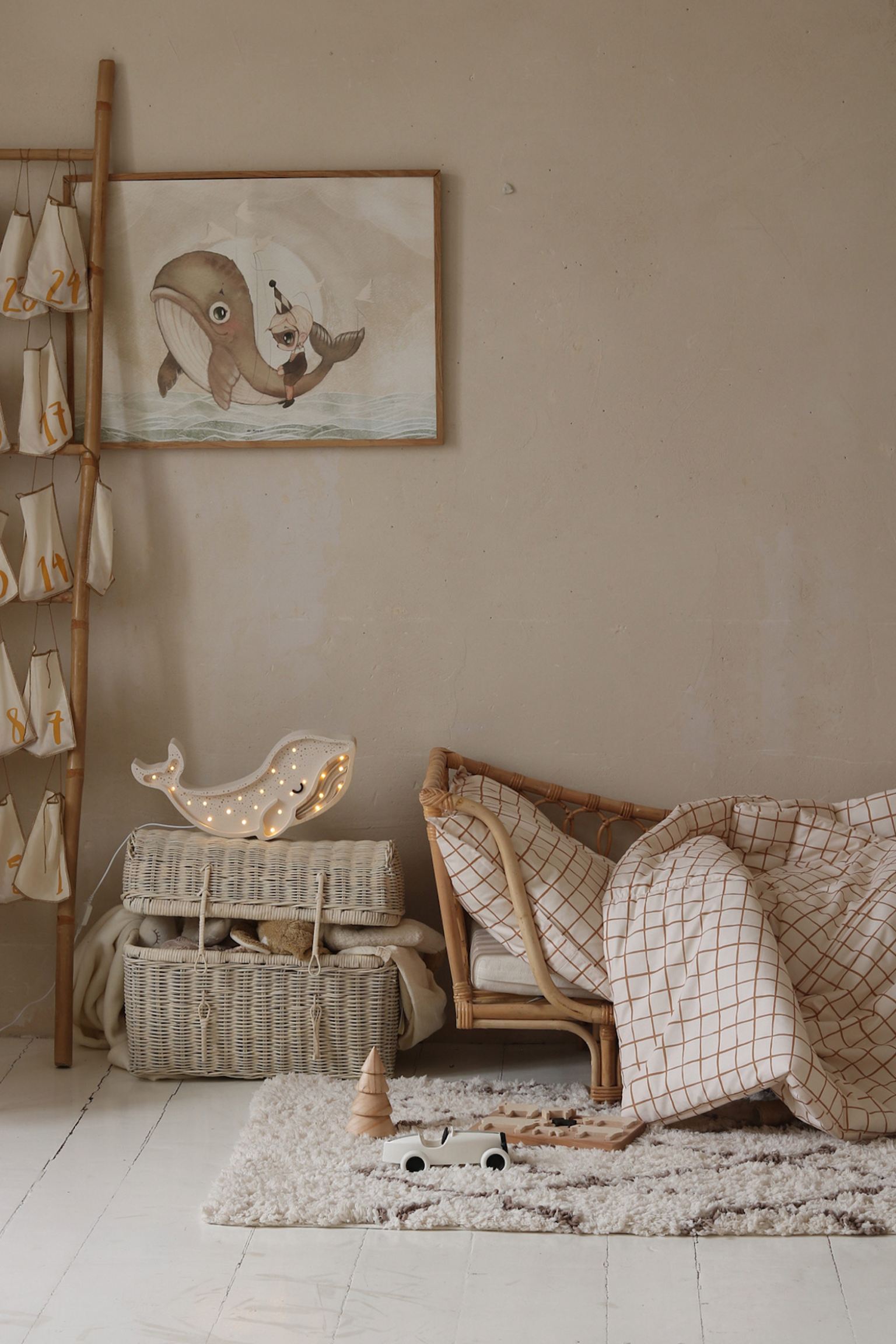 Little Lights Lamp Walvis - Wit image 3