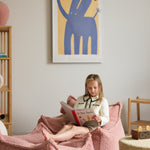 Wigiwama Zitzak voor Kinderen - Guava Pink Beanbag Chair image 1