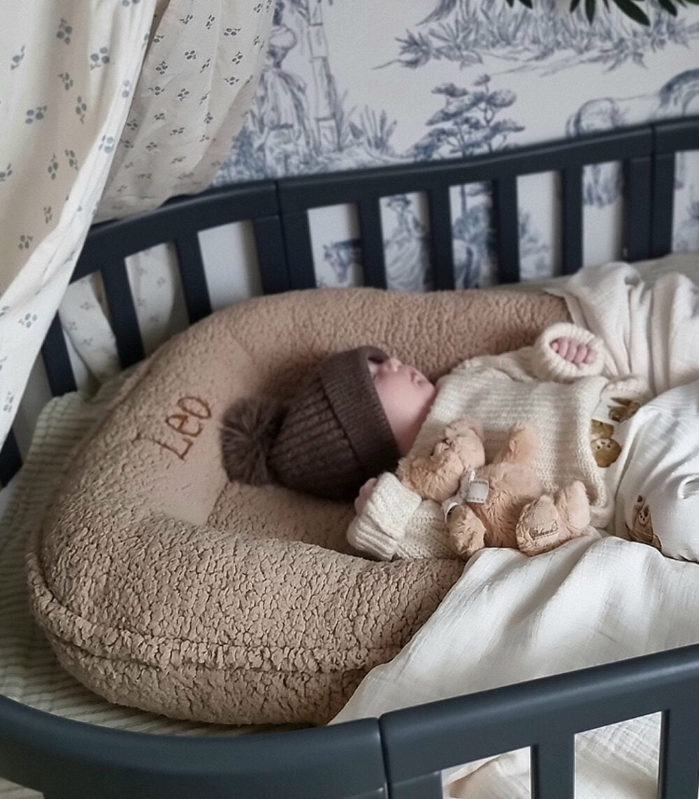 Teddy Babynestje met Naam - Beige image 1