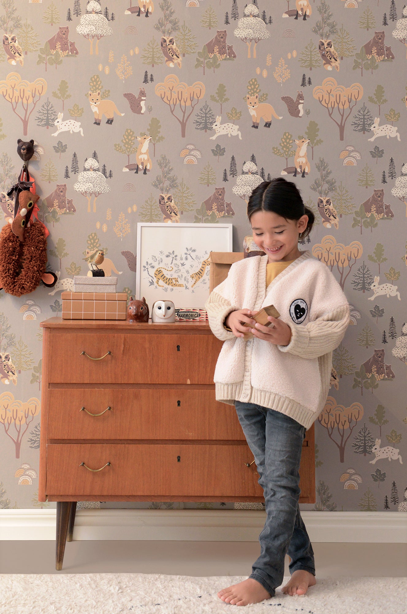 Majvillan Behang - Deep Forest - Mystic Grey image 2