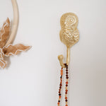 Barnsteen ketting baby/peuter - cognac, kwarts, aventurijn image 1