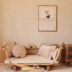 Fluwelen schelpkussen - latte image 7