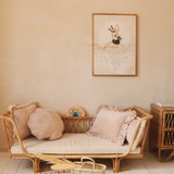 Fluwelen schelpkussen - latte image 7