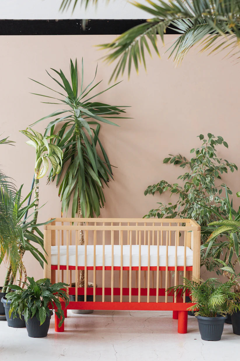 KARL & FRIC Ledikant Nox - Naturel met rode poten image 10