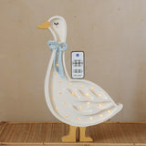 Little Lights Lamp Gans - Wit met Cottage Blue Strik image 2