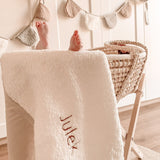 Teddy Deken met Naam - Wit - 78x100cm image 1