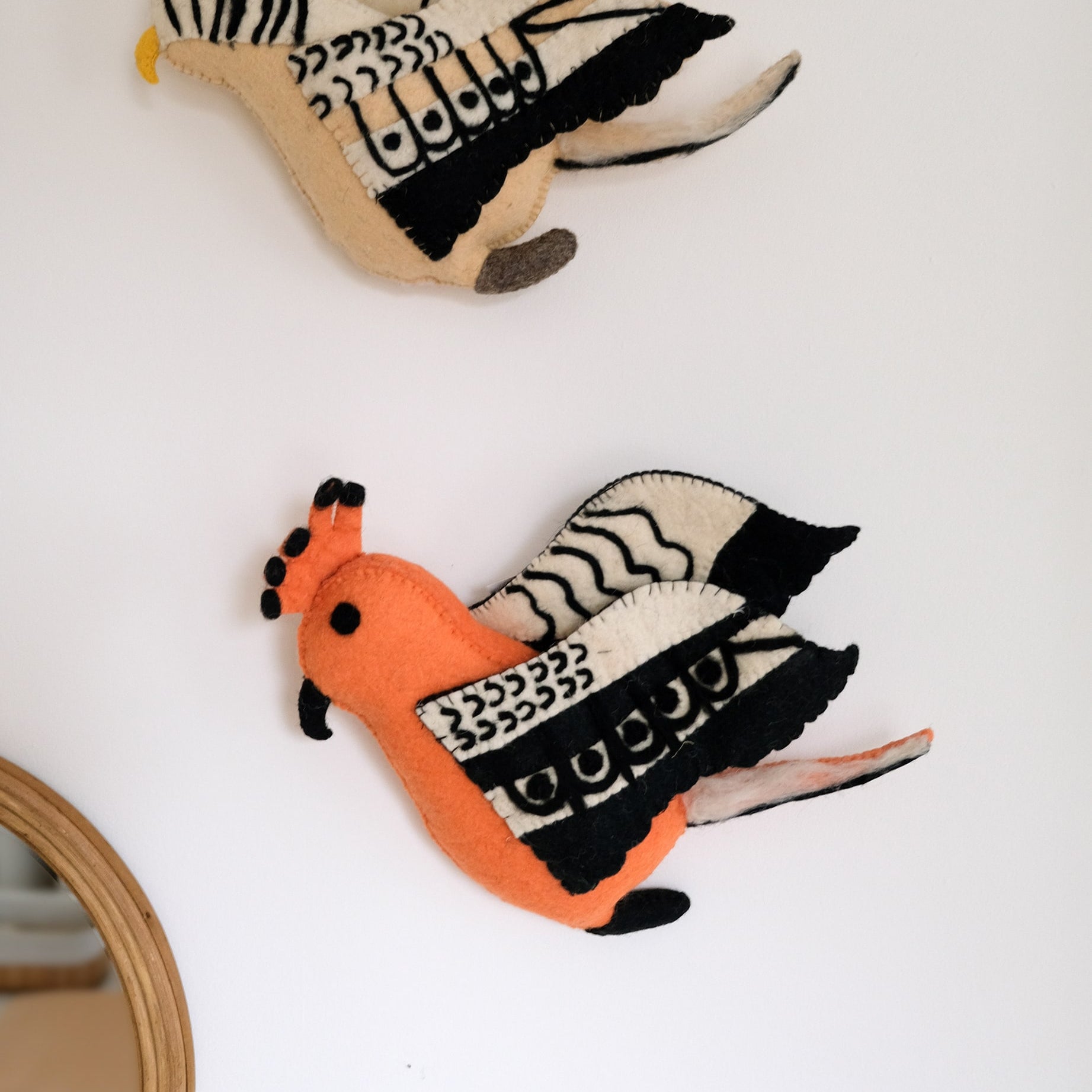 KidsDepot - Muurhanger vilten vogel Hop image 0