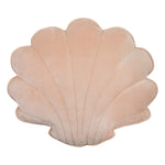 Fluwelen schelpkussen - latte image 1