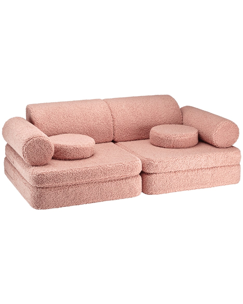 Wigiwama Teddy Kinderbank - Guava Pink - Sofa Speelbank image 0