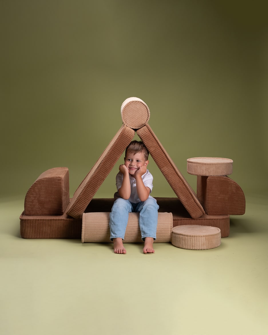 Wigiwama Ribstof Kinderbank - Toffee Settee - Sofa Speelbank image 3