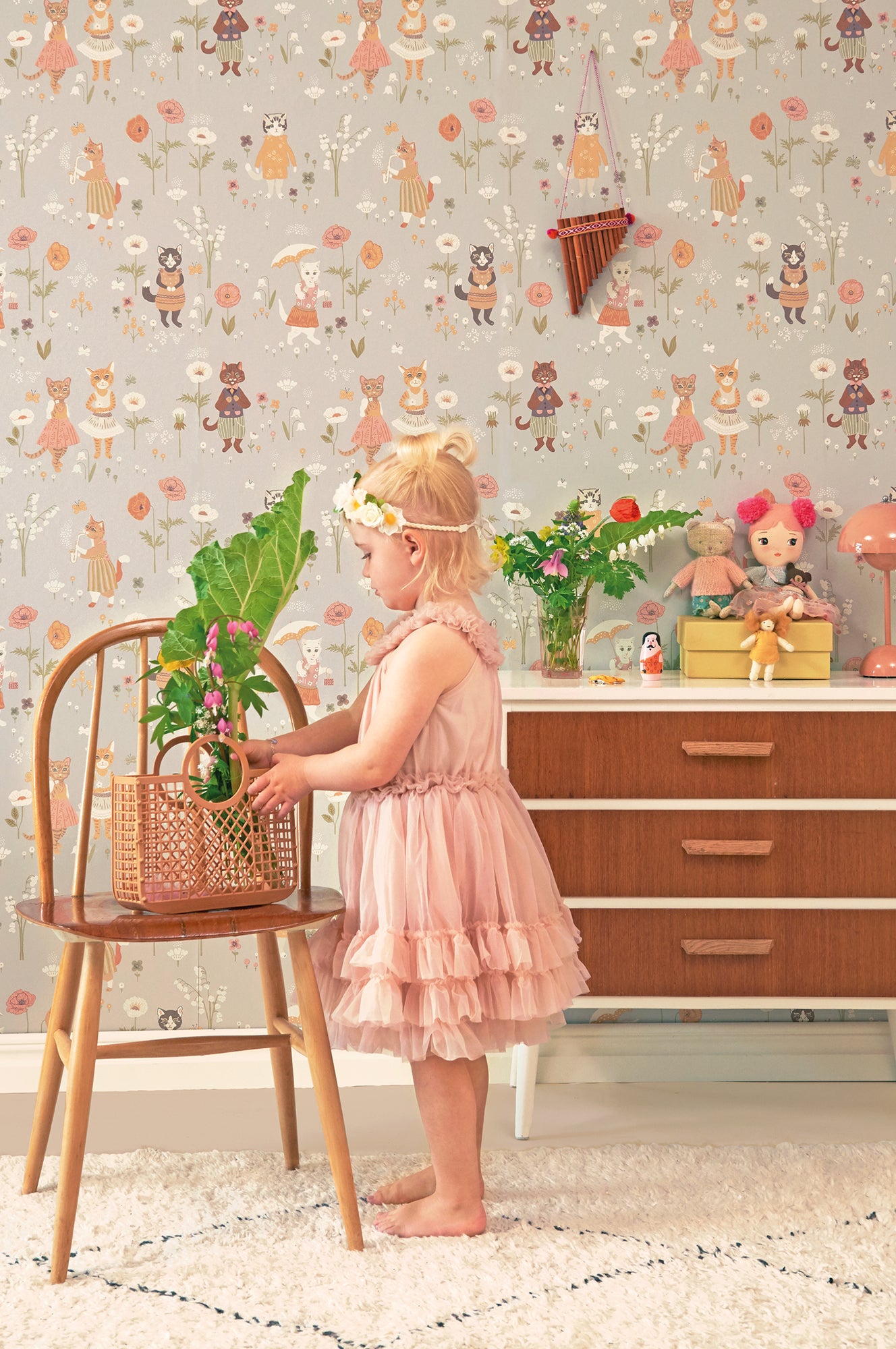 Majvillan Behang - Catwalk - Dusty Blue image 6