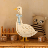 Little Lights Lamp Gans - Wit met Cottage Blue Strik image 4