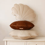 Fluwelen schelpkussen - cream pearl image 3