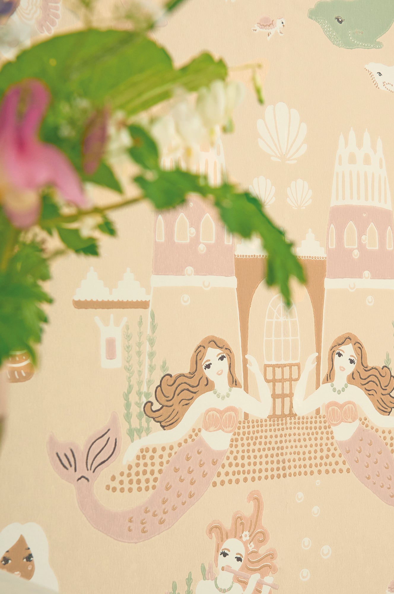 Majvillan Behang - Mermaid Reef - Sandy Beige image 0