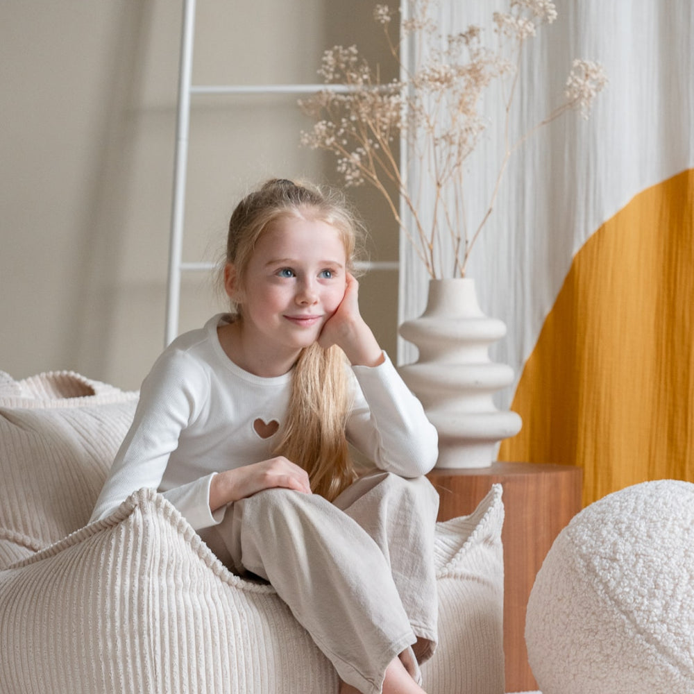 Wigiwama Zitzak voor kinderen - Marshmallow Beanbag Chair image 1