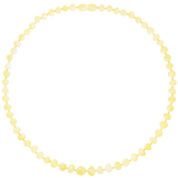 Barnsteen ketting dames 45cm - milk