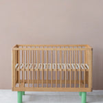 KARL & FRIC Ledikant Nox - Naturel met groene poten image 2