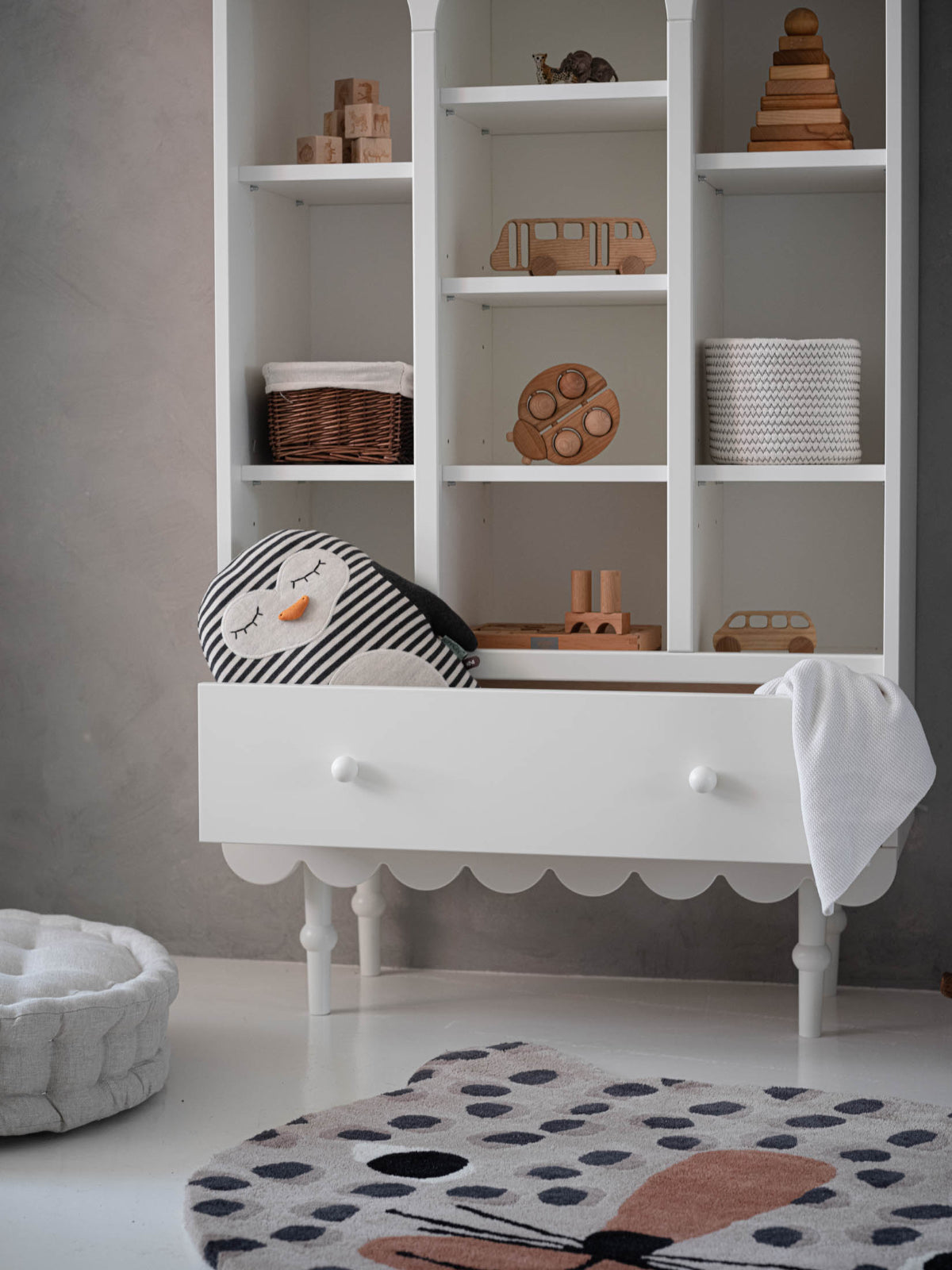 Wood Luck Boekenkast Babushka - Wit image 4