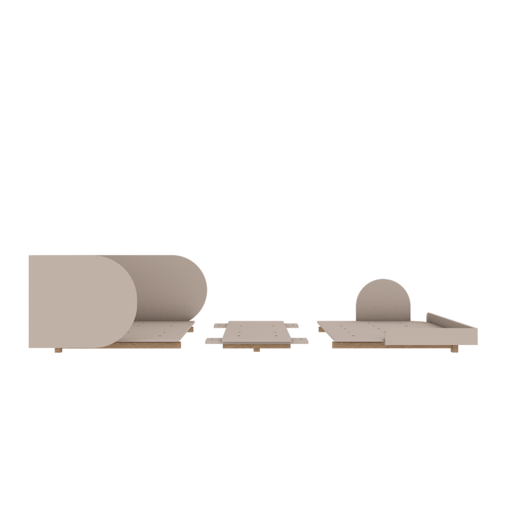 Wood Luck Meegroeibed Bloom - 90x160 tot 90x200 - Cashmere Grijs image 4