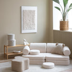 Wigiwama Teddy Kinderbank - Cream White Settee - Sofa Speelbank image 1