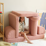 Wigiwama Teddy Kinderbank - Guava Pink - Sofa Speelbank image 3