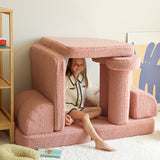 Wigiwama Teddy Kinderbank - Guava Pink - Sofa Speelbank image 3