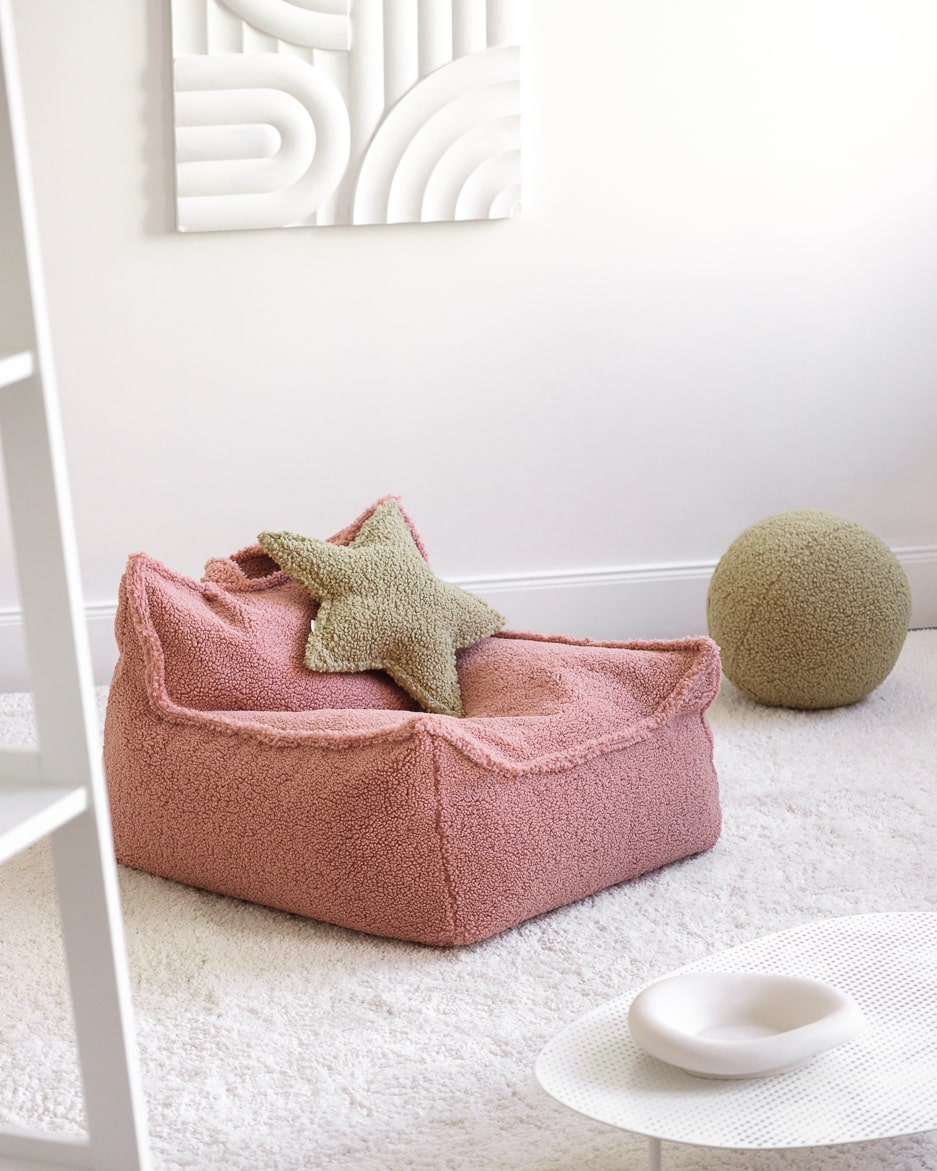 Wigiwama Zitzak voor Kinderen - Guava Pink Beanbag Chair image 3