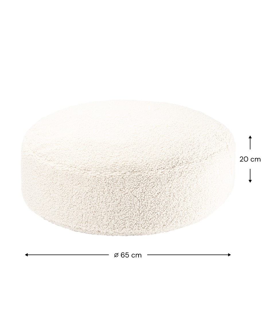 Wigiwama Kinderpoef - Cream White Ottoman image 5