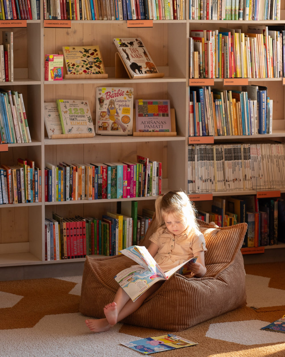 Wigiwama Zitzak voor Kinderen - Toffee Beanbag Chair image 1