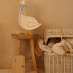 Little Lights Lamp Gans - Wit met Cottage Blue Strik image 6