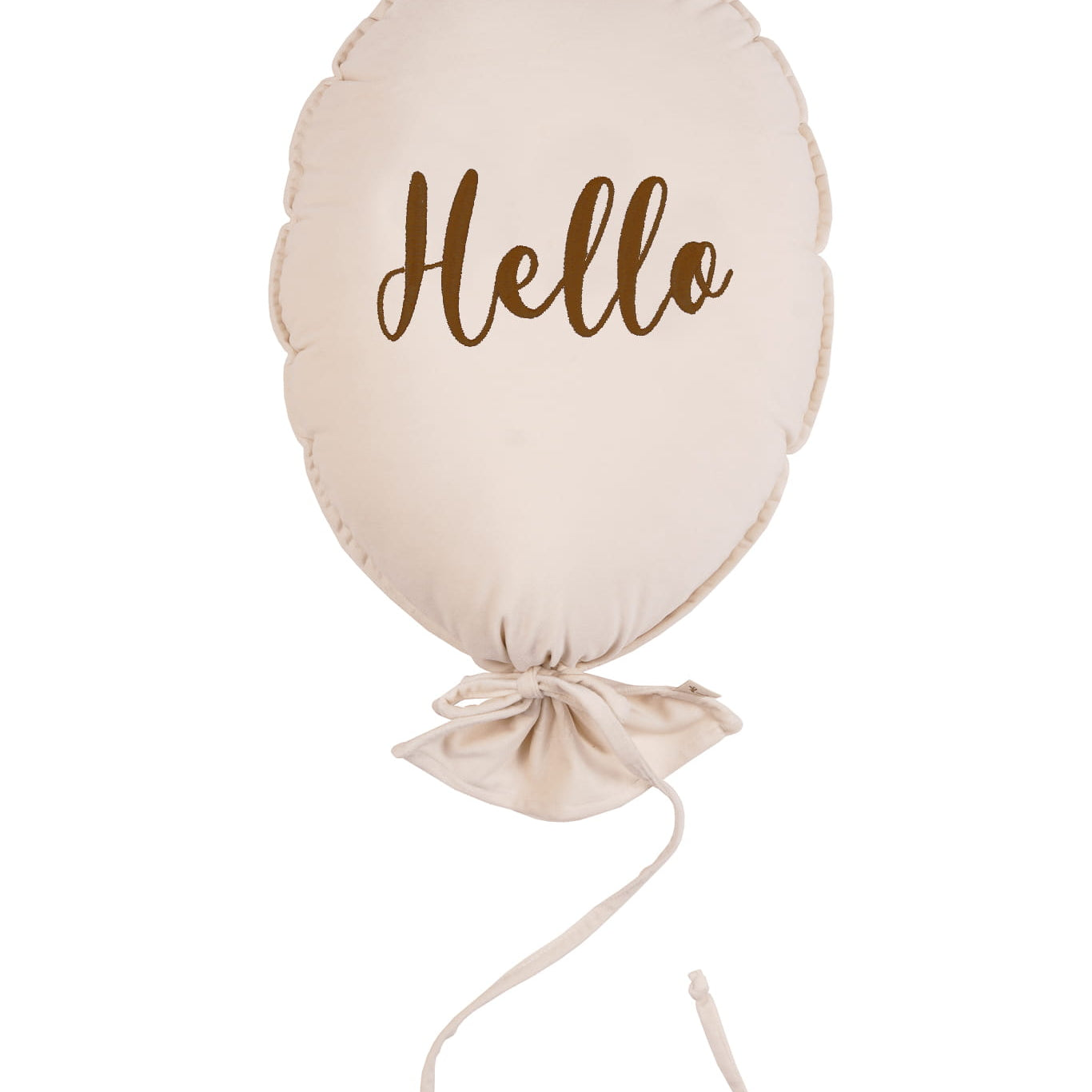 Ballon kussen deluxe - vanille fluweel image 1