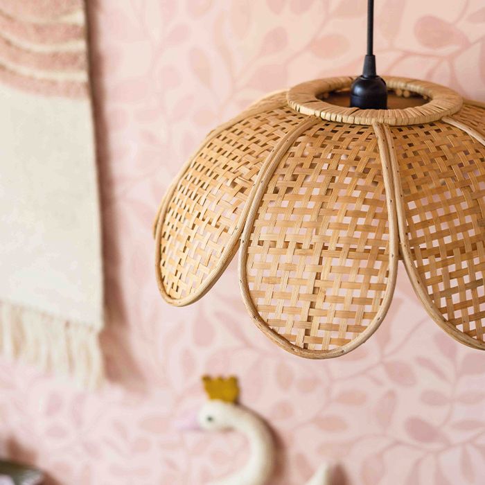 KidsDepot - Rotan hanglamp bloem image 0