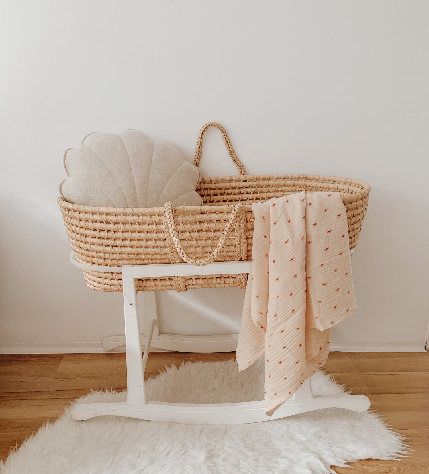 Linnen schelpkussen - zand image 5