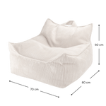Wigiwama Zitzak voor kinderen - Marshmallow Beanbag Chair image 4