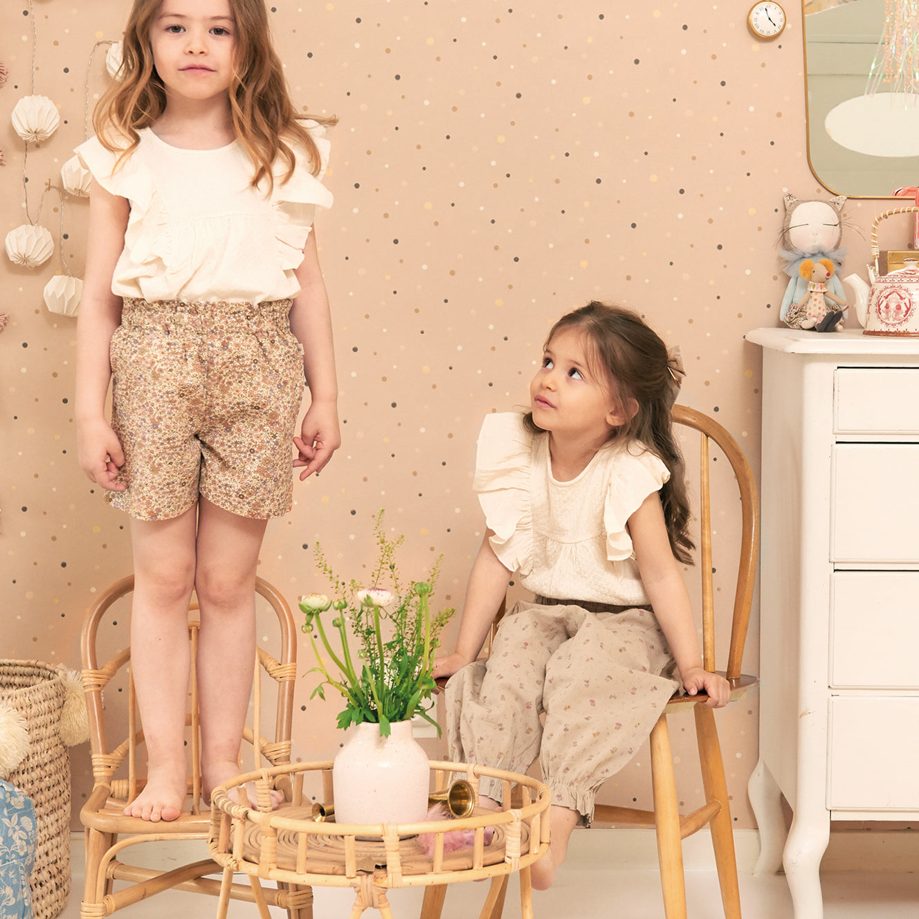 Majvillan Behang - Stardust - Shimmering Pink image 0