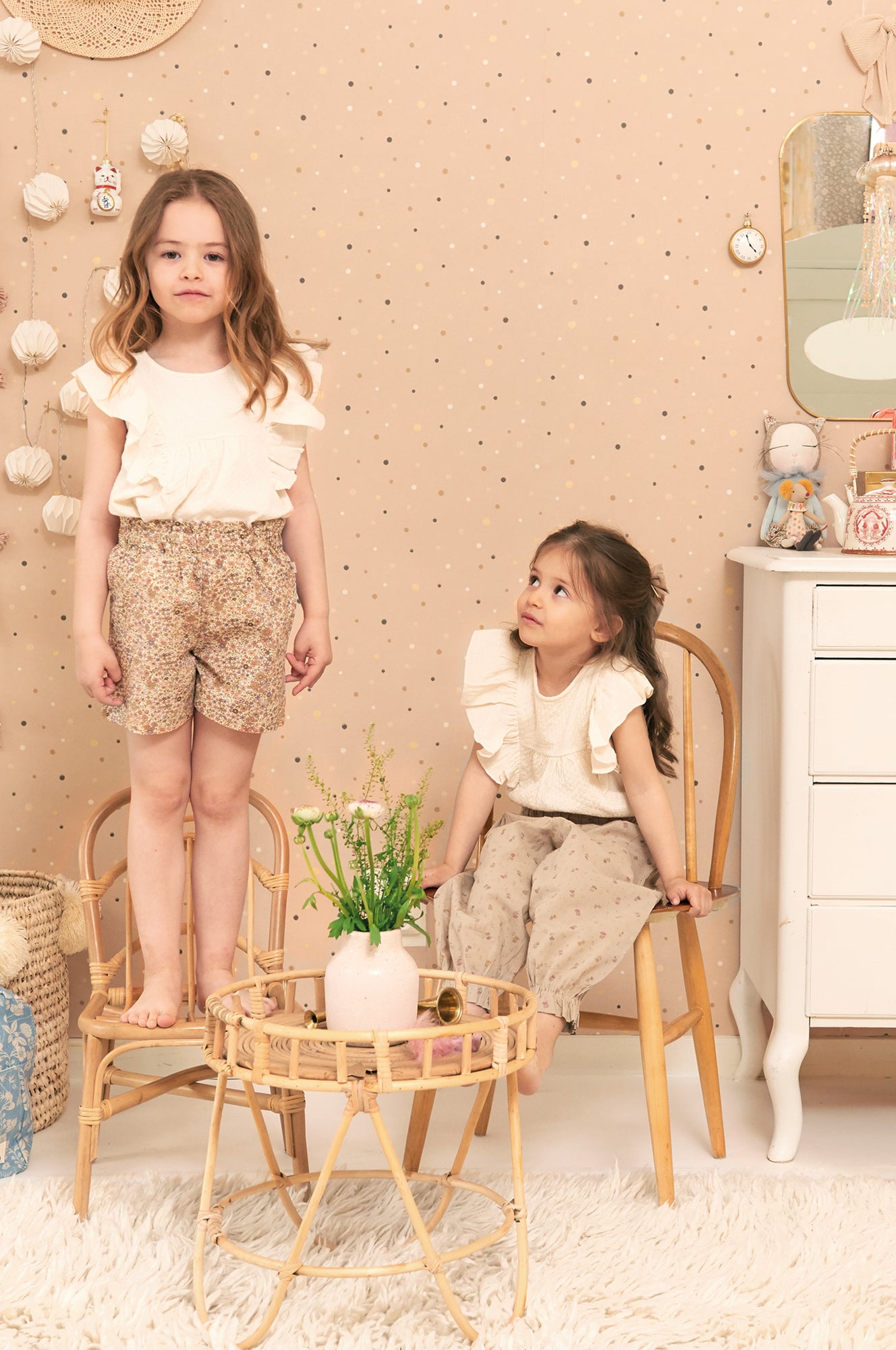 Majvillan Behang - Stardust - Shimmering Pink image 0