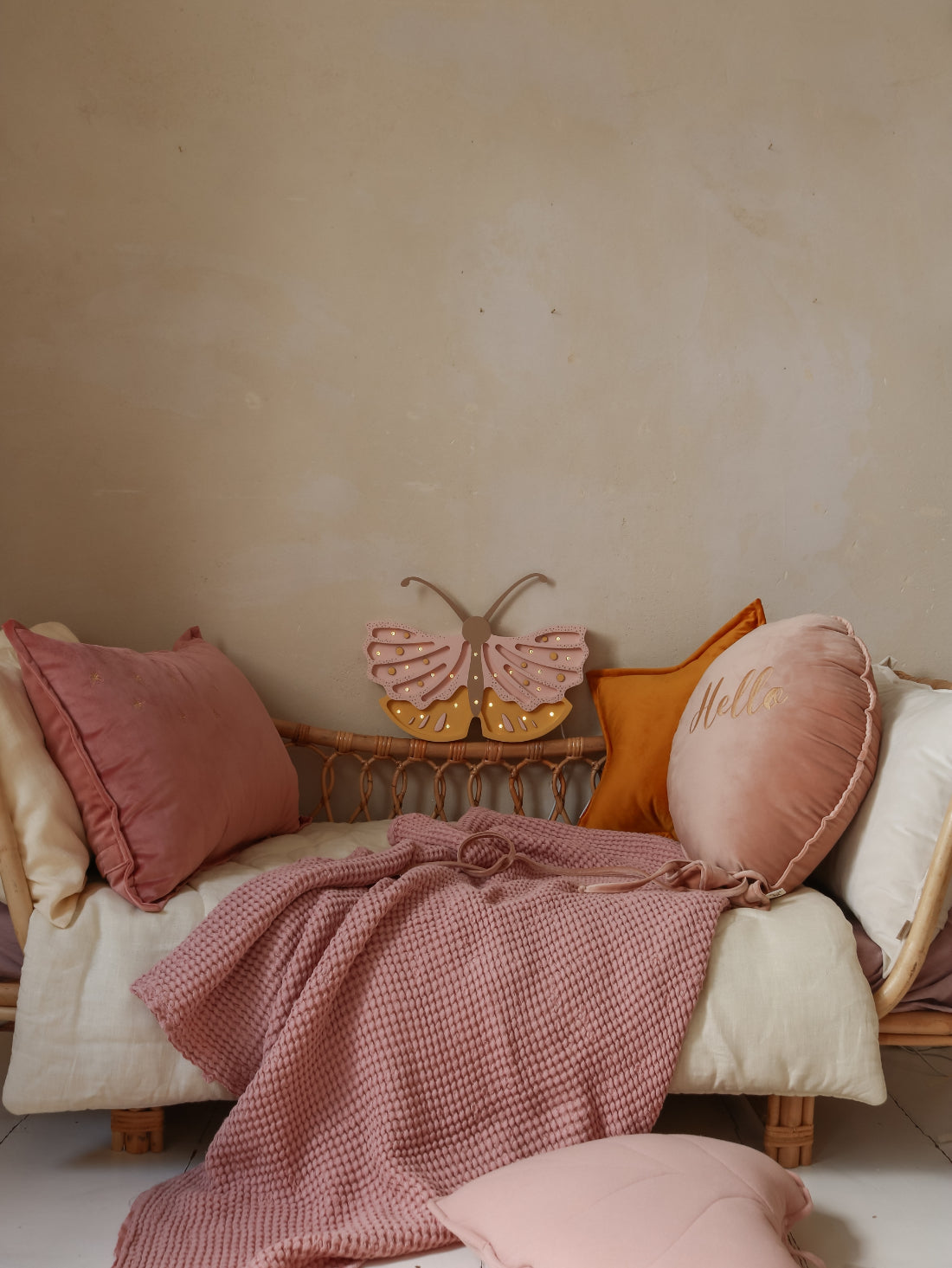 Little Lights Lamp Vlinder - Honey Rose image 3