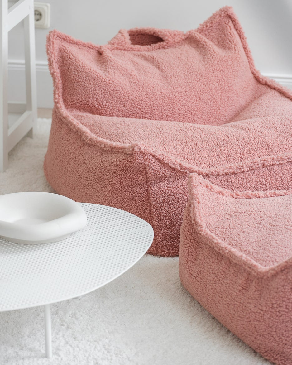 Wigiwama Zitzak voor Kinderen - Guava Pink Beanbag Chair image 9
