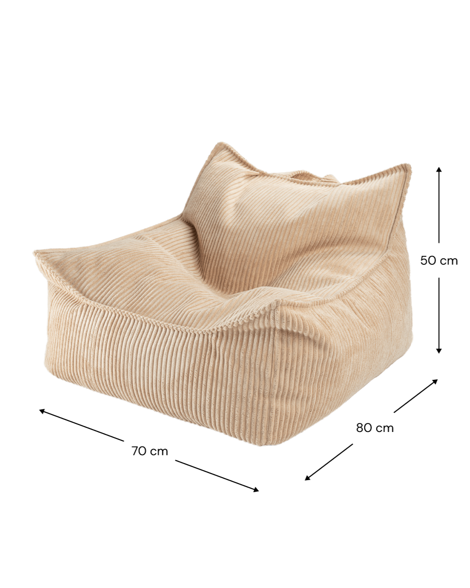 Wigiwama Zitzak voor kinderen - Brown Sugar Beanbag Chair image 4