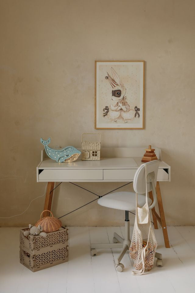 Kinderbureau Lunor - Latte Beige image 0