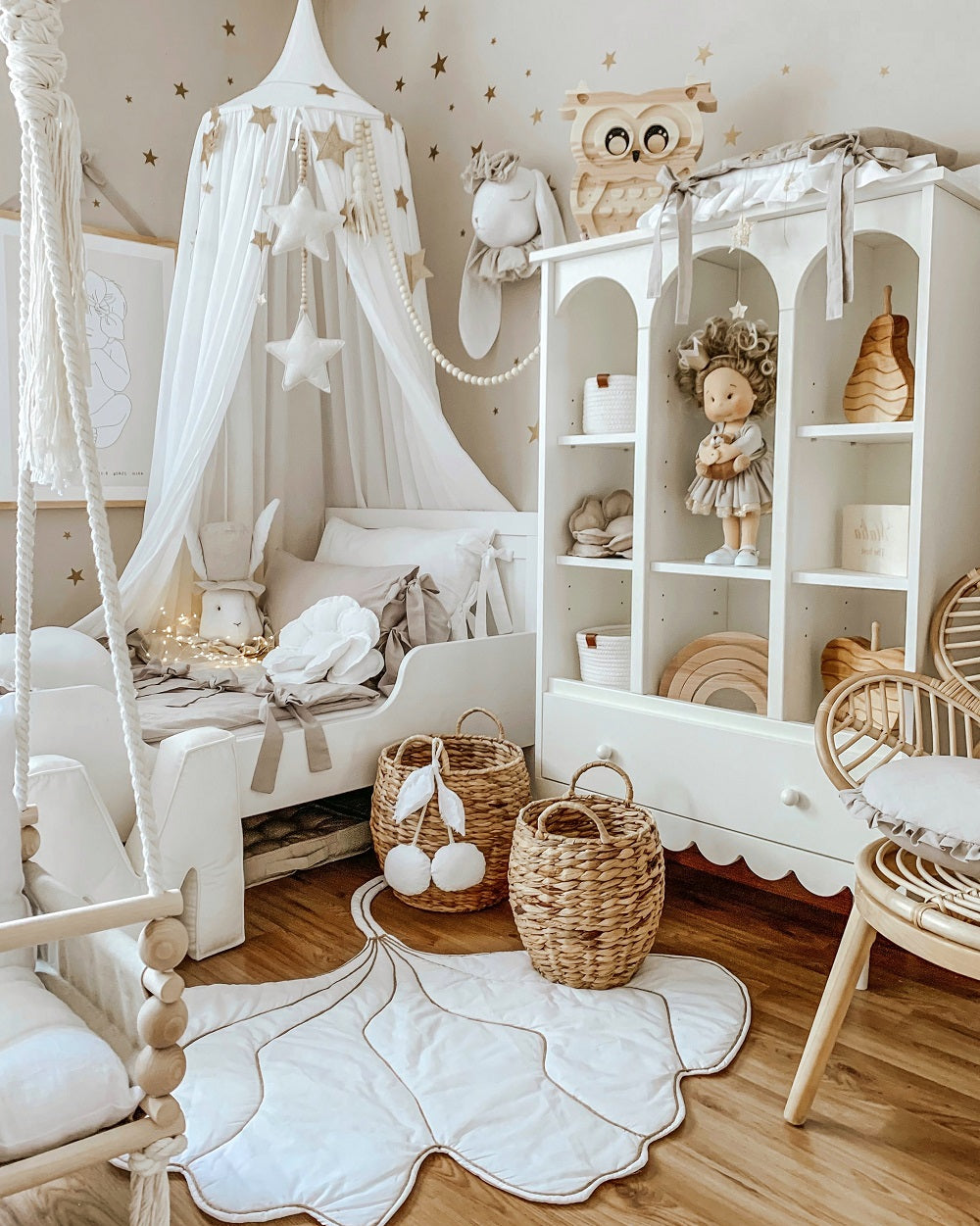 Wood Luck Boekenkast Babushka - Wit image 1