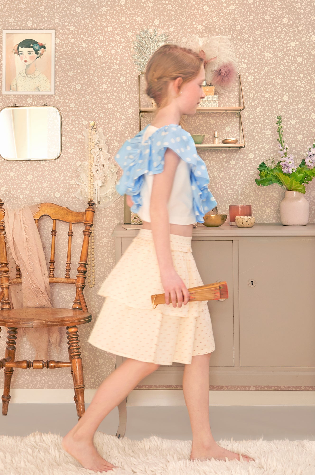 Majvillan Behang - Flora - Dreamy Lilac image 5