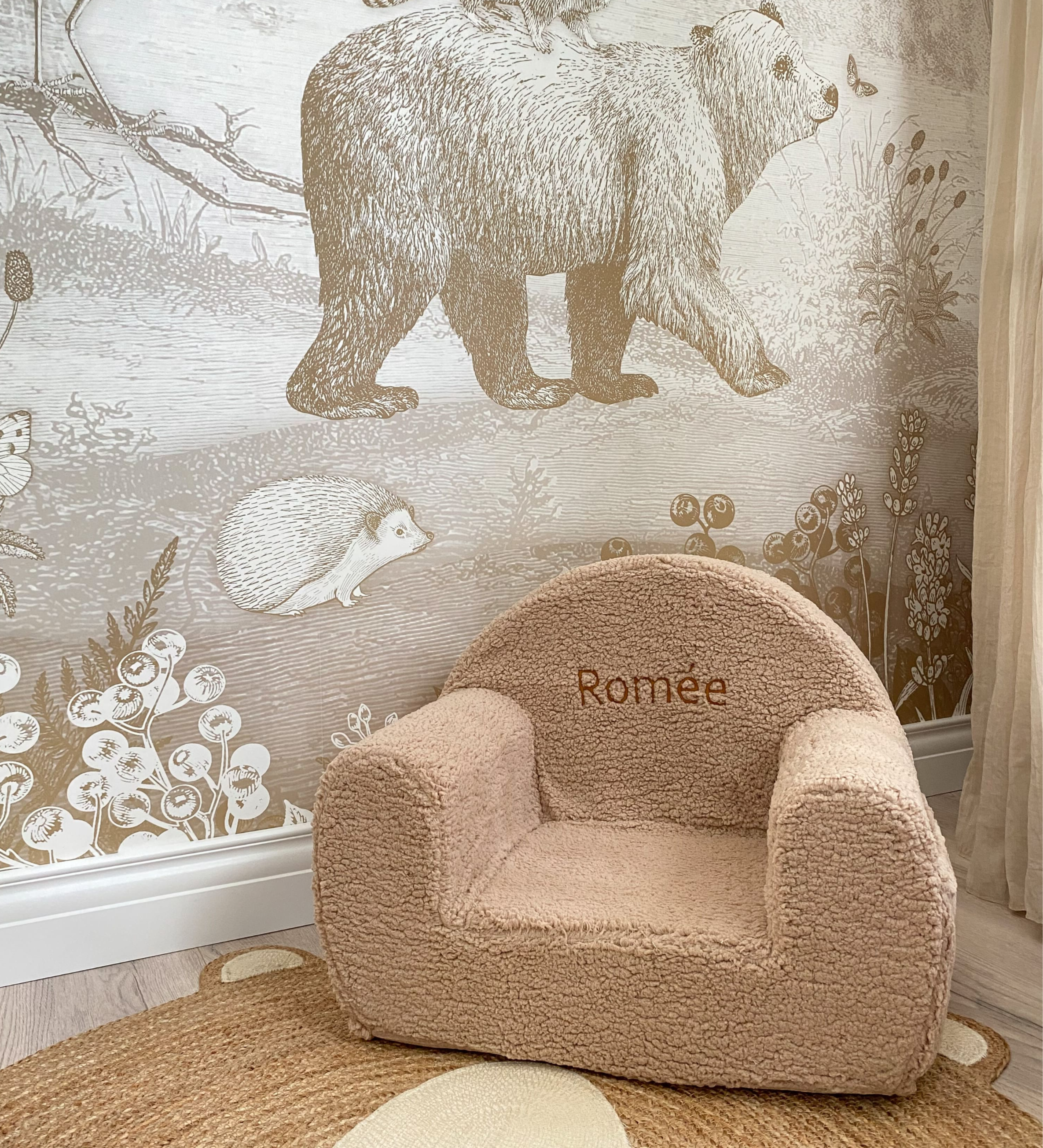 Teddy Stoel met Naam - Beige image 0