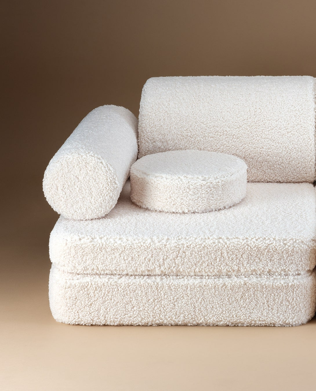 Wigiwama Teddy Kinderbank - Cream White Settee - Sofa Speelbank image 4