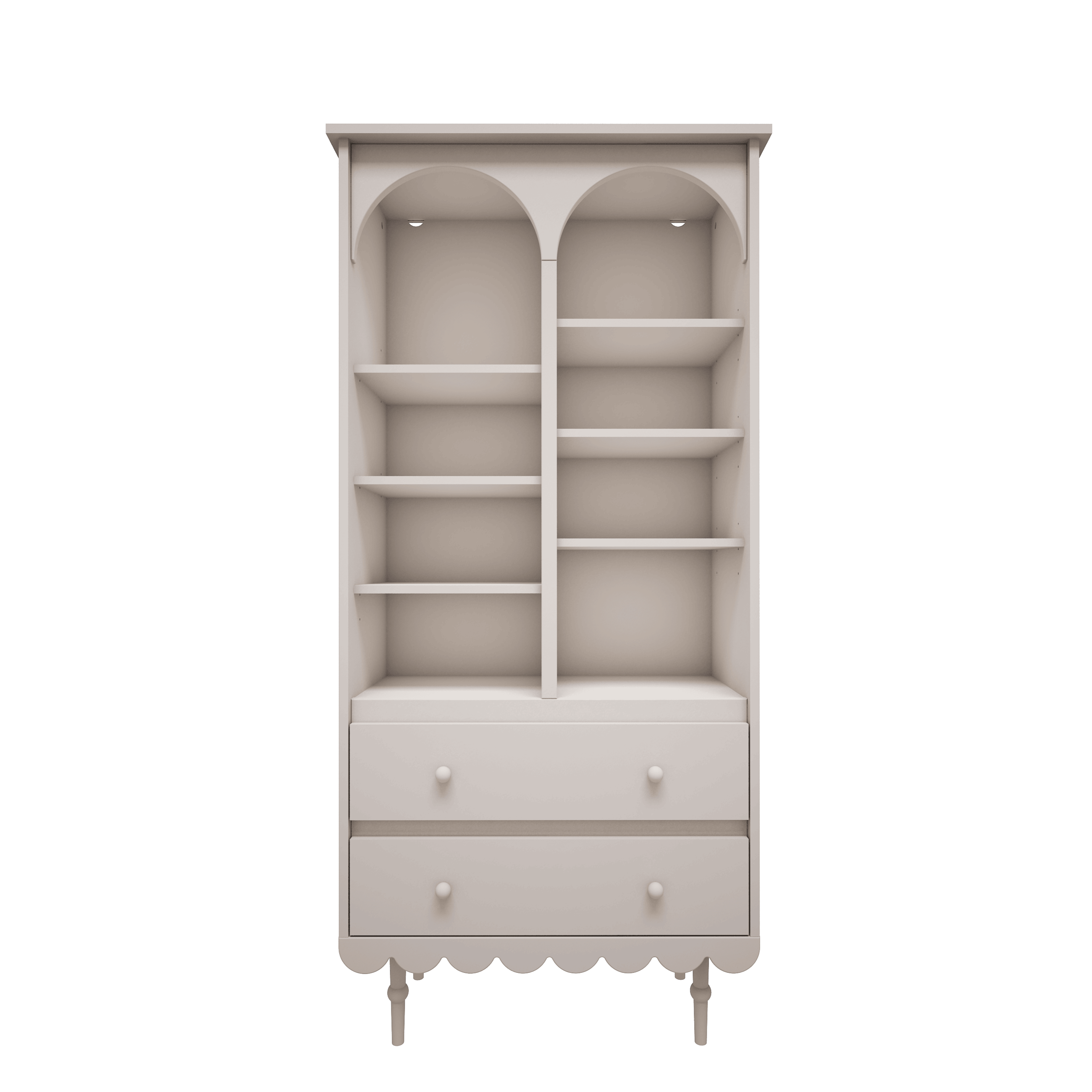 Wood Luck Hoge Boekenkast Babushka - Wit image 1