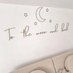 Houten Muurdecoratie "To the moon and back" image 1