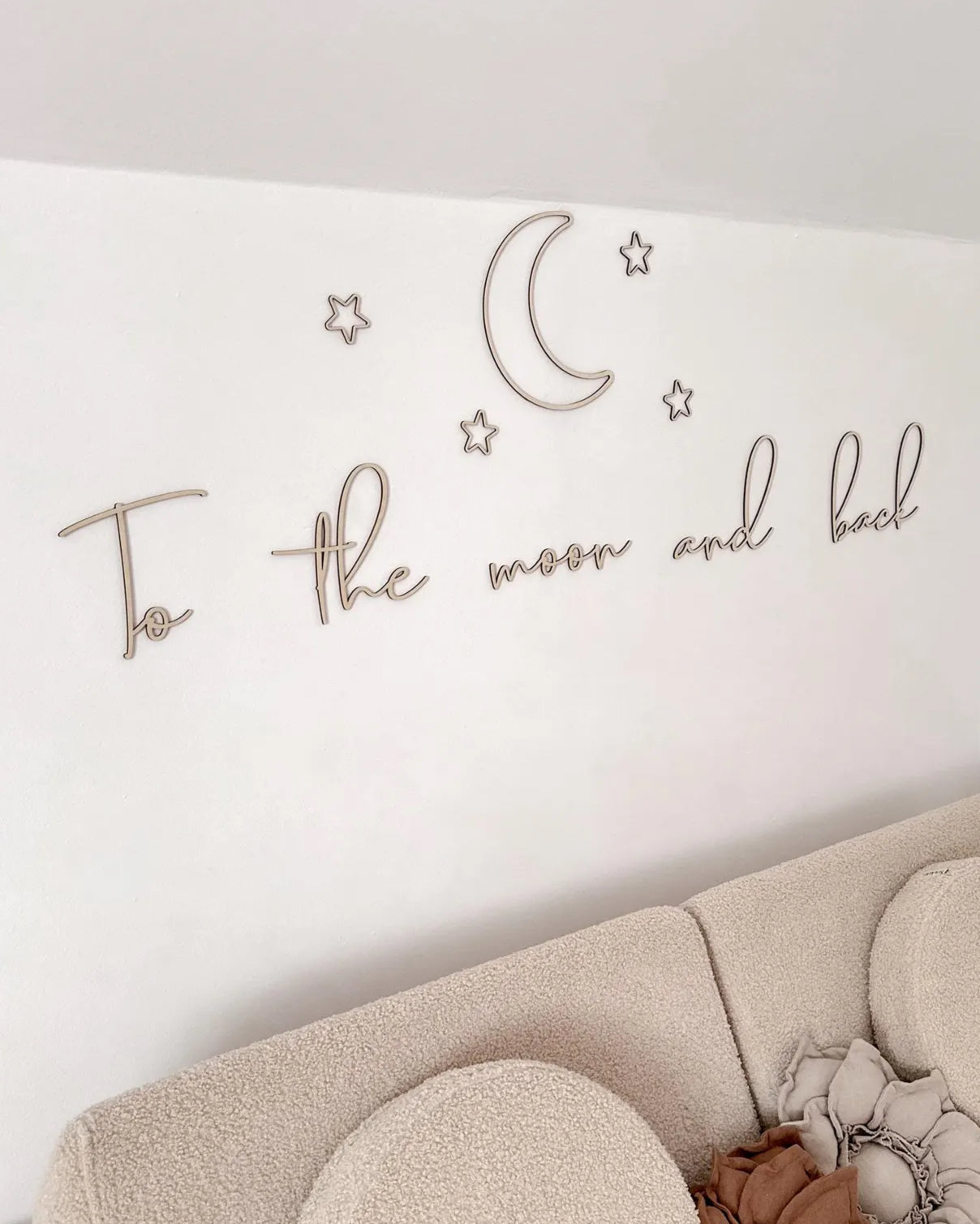 Houten Muurdecoratie "To the moon and back" image 1