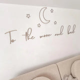 Houten Muurdecoratie "To the moon and back" image 1
