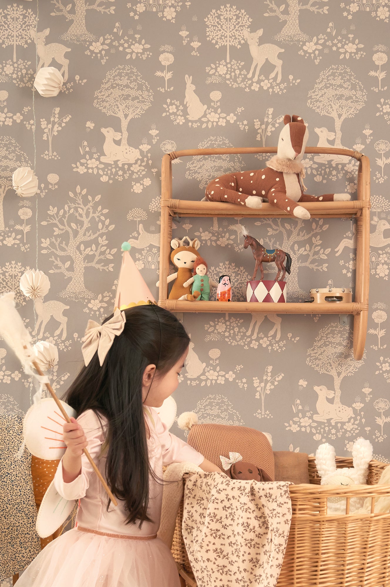 Majvillan Behang - Summer Fields - Dusty Blue image 4